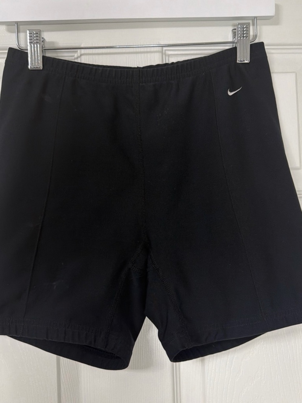 Nike Black Kids Athletic Short embroidered Swoosh and zip back pocket